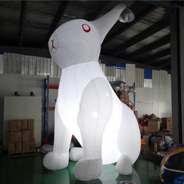 10mh (33 pies) con ventilador gigante al aire libre encantadora iluminación inflable conejito de conejo conejito réplica de animales para publicidad o decoración de eventos de Pascua