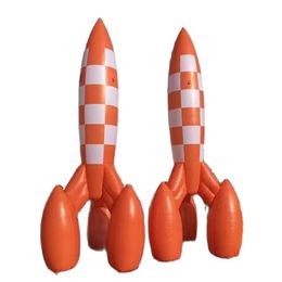 Modèle de fusée gonflable avec souffleur, thème spatial à la mode, vente en gros, 10mH (33 pieds), pour décorations extérieures