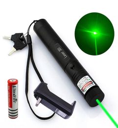 10 millas Military Green Laser Pointer Pen 5MW 532NM Potente Cat Toy18650 Batterycharger6978634