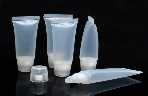 10 ml 15 ml 20 ml vide brillant à lèvres plomberie tuyau baume à lèvres tube presser bouteille conteneur en plastique tube brillant à lèvres tube cosmétique conteneur2139870