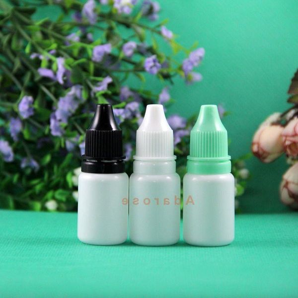 10 ML 15 ML 30 ML 120 ML LDPE COLOR BLANCO Frascos cuentagotas de plástico con tapas a prueba de manipulaciones Consejos Pezón delgado exprimible seguro 100 piezas Kbcsn