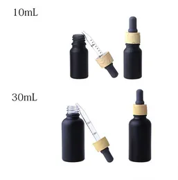 10 ml 15 ml 30 ml Vidrio negro esmerilado Reactivo líquido Botellas de pipeta Cuentagotas Recargable Aromaterapia Aceites esenciales Botellas de perfumes