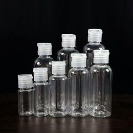 10 ml / 20ml / 30ml / 50ml / 60ml / 80ml / 100ml plastic lege flessen met flip-pet voor shampoo, lotions, vloeibare lichaamszeep, room