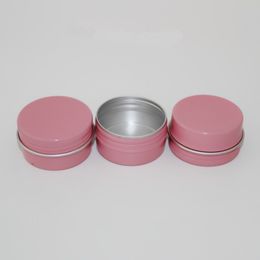10 ml 30 ml 50 ml 60ml leeg roze aluminium pot case cosmetische wenkbrauw eyeliner cream gel mascara container opslag zeep blikken 100 stks