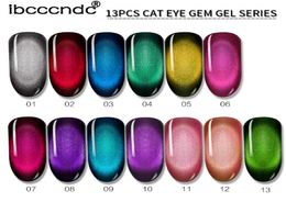 10 ml 3D Cat Eye Gem Nagellak Magnetische Gel Losweken Nagelgel Polish Semi Vernis Permanant Gelvernis Lacuqer Gellak7587704