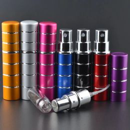 10 ml en alliage d'aluminium Mini vaporisateur bouteille de parfum rechargeable vide verre vaporisateur bouteille cosmétique voyage Portable atomiseur de parfum TH1171