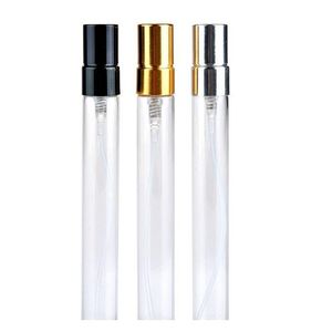 Pulvérisateur de parfum en verre d'aluminium de 10ml, bouteille de parfum portable de voyage, contenants cosmétiques rechargeables vides, flacons d'échantillon