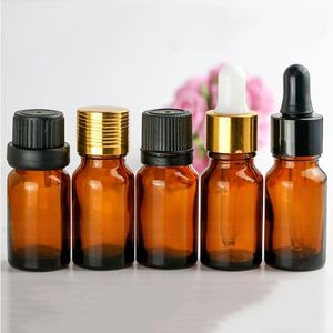 10 ml Amber Glas Essentiële Olie Pipet Flessen Vloeibare Reagens Doseren Flessen Parfum Flessen 768 stks Groothandel gratis verzending Lmwxk