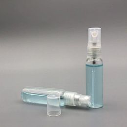 10 ml Clear Fine Mist Atomizer Mini Revolible Muestra de perfume de vidrio transparente Botella vacía 1/3 oz Bomba cosmética Atomizador Vial Tubo ASAVC