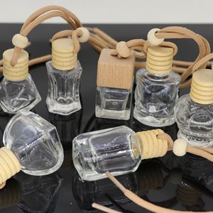 10 ml creatieve essentiële oliën diffuseert aromatherapie flessen hanger indoor hangende auto parfum glas lege fles LK228