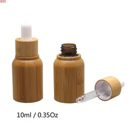 Flacon compte-gouttes d'huile essentielle de bambou vide de 10 ml avec récipient intérieur en verre bouteilles rechargeables d'aromathérapie SN1154goods