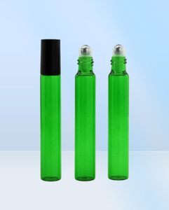 10 ml Rouleau en verre vide sur bouteille bleu vert rouge Amber Clear Roller Continer 13oz pour les parfums d'aromathérapie à huile essentielle et LI4357550