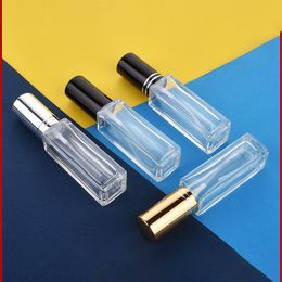 10ml Bouteille de pulvérisation en verre vide Petits contenants cosmétiques vides Voyage portable Atomiseur de parfum rechargeable Flacons à brume fine Bouteilles BH4202 TYJ