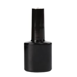 10ml vide vide / noir oblater bouteille CND avec bouchon de brosse pour gel photothérapie vernis à ongles