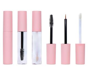 10 ml lege roze PET-plastic eyeliner lipgloss mascaraflessen buis met stop DIY make-up gel vloeibare container9350642