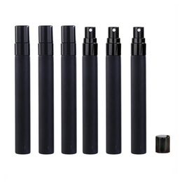 10 ml givré noir Mini Glass Perfume parfum parfum Scentage Fials Fine Mist Atomizer Verre 5ML ATOMISERS COSMÉTIQUES