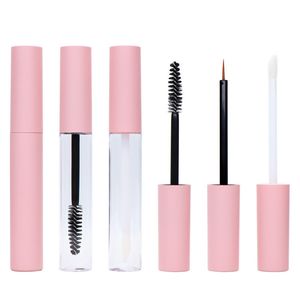 10 ML Brillo de labios Tubos vacíos Botellas de embalaje Envase cosmético rosa Recargable DIY Mascara Eyeliner Eyelash Liquid Tube DH8557