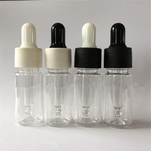 Botella cuentagotas de plástico PET líquido de 10 ml Contenedores cuentagotas transparentes para aceite esencial envío rápido F1154 Vusvi