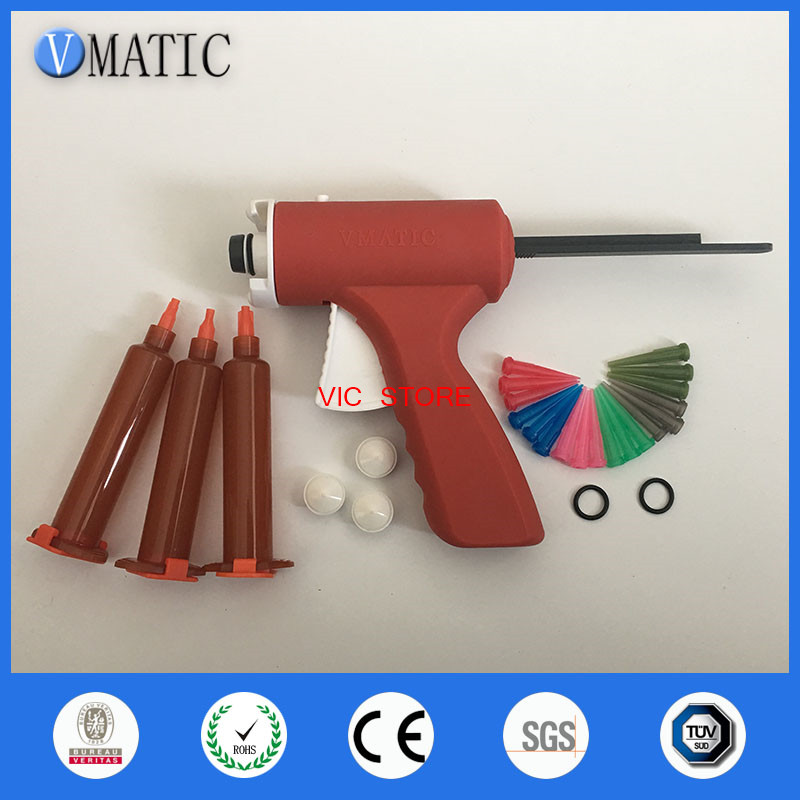 VMATIC 10ml 10cc Manual Syringe Gun Epoxy Caulking Adhesive Liquid Glue Dispensing Gun