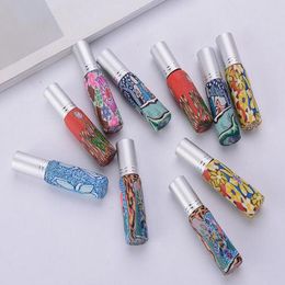 10 ml Mini Decal Glas Spray Fles Verstuiver Parfum Fles Lege Parfum Sample Fles met aluminium GLB