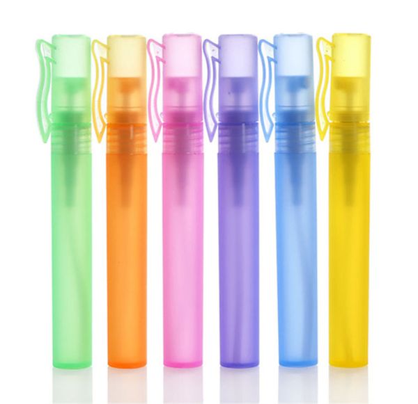 10 ML Mini Pen Perfume Botella Botellas de spray Muestra Pequeños contenedores vacíos Fragancias Atomizador Botellas recargables JL1638