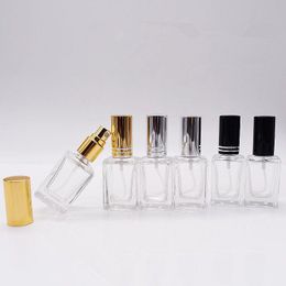 10ML Perfume Atomizer Square Glass Fragrance Parfum Bottle Vial vacío Cosmético Botella de perfume recargable Envío rápido F2245 Nxknv