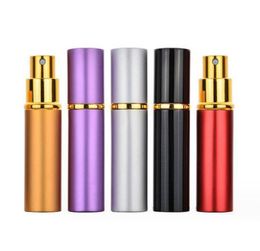 Botella de Perfume de 10ml, atomizador compacto anodizado de aluminio, botella aromática de vidrio con fragancia, pulverizador de maquillaje recargable para viaje, nuevo