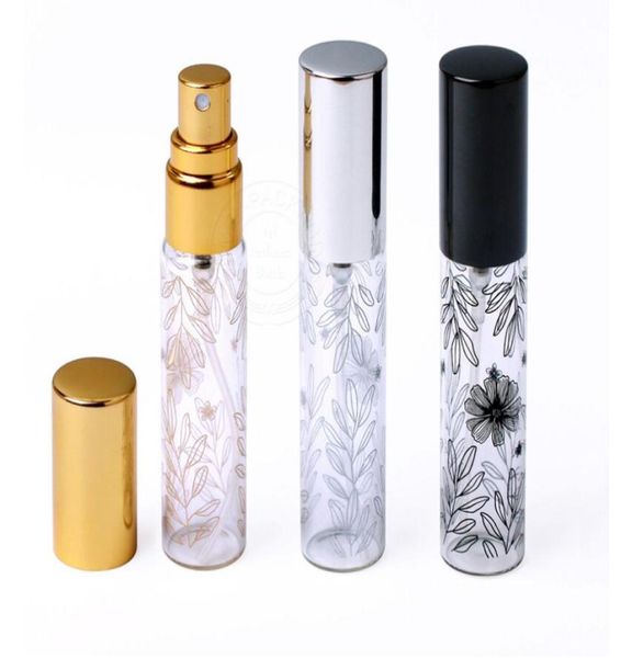 10 ml Portable Decorative Match Verre Perfume Perfume avec atomizer vide Cosmetic Mini bouteilles rechargeables Traveler Parfum Case5521802