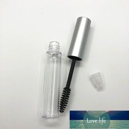 10 ml Portable Vide Bouteille Noir Cils Tube Mascara Crème Flacon/Récipient À La Mode avec Couvercle En Argent Bouteilles Rechargeables