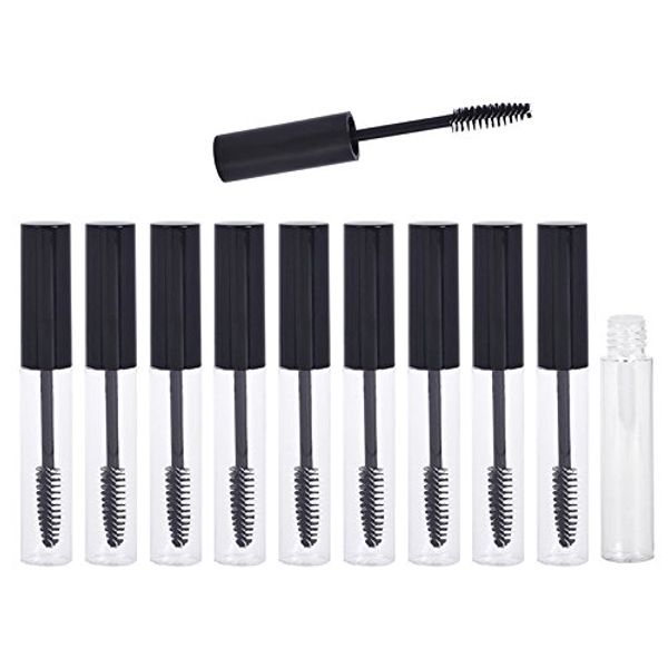 IMPRIMER LOGO 10ml Tube de mascara vide 10ml Récipient de mascara réutilisable Eyeliner Bouteille Tube brut pour les lèvres avec brosse