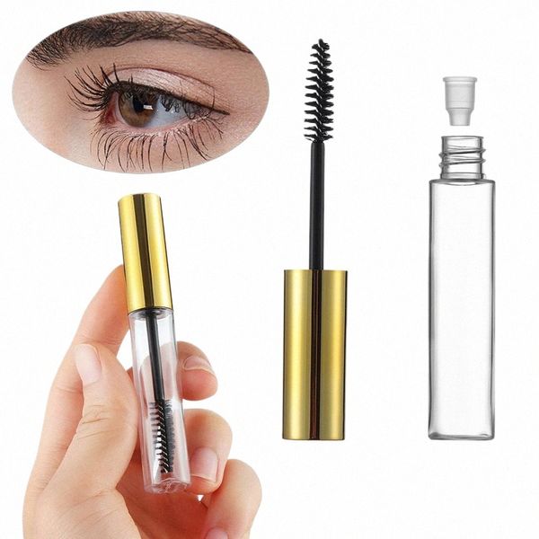 Flacon de crème pour les yeux Portable de 10ml, Tube de Mascara avec brosse, bouteilles rechargeables, conteneur vide, outil de maquillage de voyage 768F #