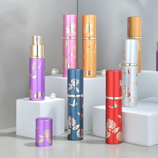 10 ml Portable Mini Refipillable Perfume Bottle with Scent Pompe Metal Metal Aluminium Vide Conthets Cosmetic Contators