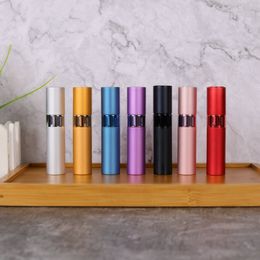 10 ml draagbare reis parfum pen lippenstift type roterende telescopische spray fles aluminium monster subbottle