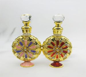 10 ml Refilleerbare Fancy Attar Round Arabisch Egypte Perfume Geurfles Glasolie Parfum Flessen Dubai7725323