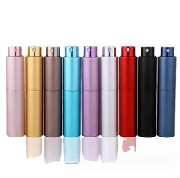 10 ml rechargeable brume bouteille de vapeur de voyage Pocket taille d'alcool Perfume désinfectant à la main Mini VIDE VIDE COSMETIC PARFUME PURPRING BOTTERS DISPENSER