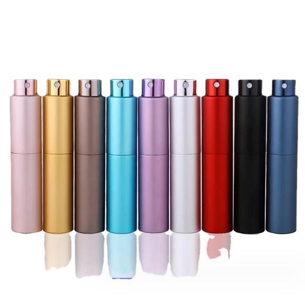 10 ml rechargeable brume bouteille de vapeur de voyage Pocket taille d'alcool Perfume désinfectant à la main Mini VIDE VIDE COSMETIC PARFUME PURPRING BOTTERS DISPENSER