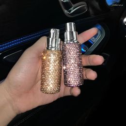 Botellas de almacenamiento de 10 ml Mini diamante portátil Botella de perfume recargable Bomba de pulverización Envases cosméticos vacíos Atomizador Viales de muestra para viajes