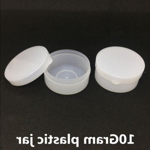 Pot cosmétique en plastique blanc de 10ML, 34x17MM, taille de 10 grammes, bouteille vide pour crème, masque, conteneurs, petit Pot, Mustt