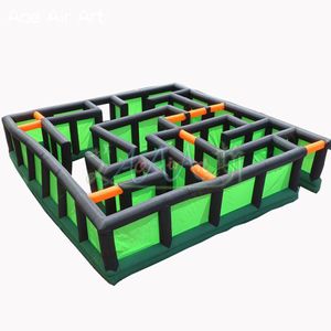 10 mlx10MWX2MH Hot Selling Factory Supply opblaasbaar Maze House Laser Tag Arena voor buitenspel