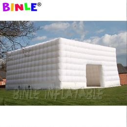Tienda de cubo inflable blanca con burbujas Evento cúbico Marquee Fiesta de boda Square House para la exposición 10mlx10mwx4.5mh (33x33x15ft)