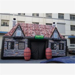 10mLx5mWx4.5mH (33x16.5x15ft) groothandel Giant outdoor opblaasbare Ierse pub bar reclame beweegbare springkussens pubs tent voor feest