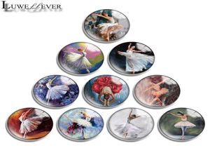 10mm 12mm 14mm 16mm 20mm 25mm 30mm Sluitingen Haken 651 Ballet Ronde Glazen Cabochon Sieraden Vinden Fit 18mm Drukknoop Charm Brace8895150