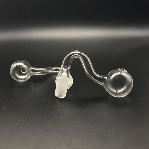 10 mm 14 mm 18 mm macho femenino transparente grueso grueso pyrex o aceite de vidrio para quemadores para plataformas de aceite bongs gruesos tazones grandes para fumar piezas