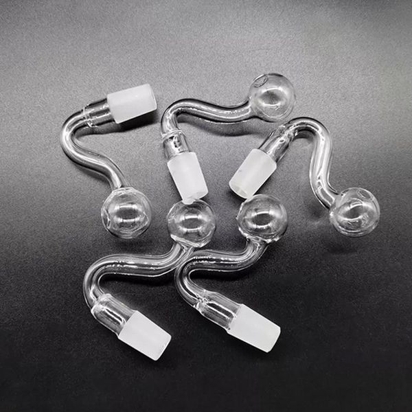 10 mm 14 mm 18 mm mâle femelle épaisse pyrex en verre Brûleur d'huile de verre pipe Herbe sèche Huiles de tabac