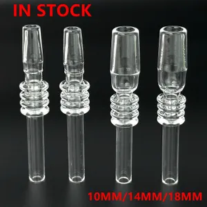 10mm 14mm 18mm Quartz Nail Tip Roken Accessoires Nagels Tips Voor Nectar Collector Kit Dab Stro booreiland Glazen Waterpijpen Handpijpen Bubbler Tool