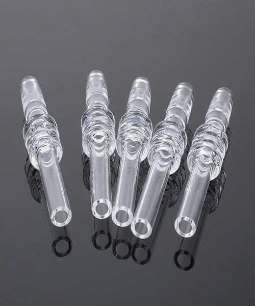 10 mm 14 mm 18 mm Punta de cuarzo Accesorios para fumar para mini kit recolector de néctar Cuarzo Nail Dabber Filtro Punta Envío GQB19211843060