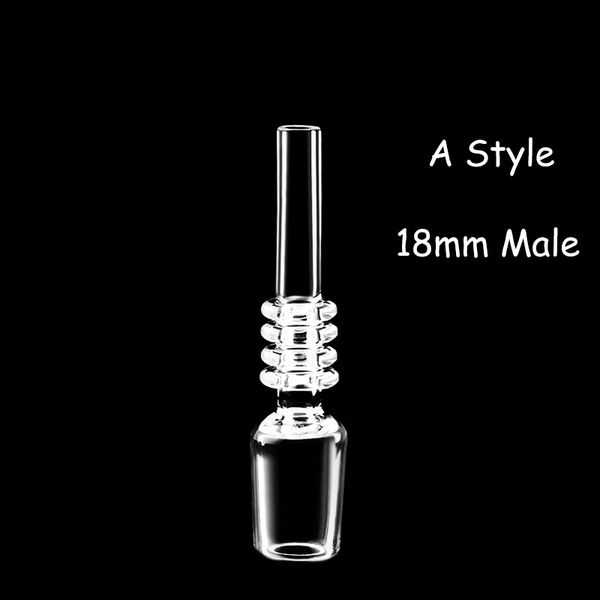 Accessoires pour fumeurs 10mm 14mm 18mm Quartz Tip Aspirer dans la bouche pour Mini Nectar A B Style Suitfor Glass Water Bongs