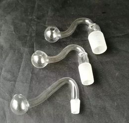 10mm, 14mm, 19mm interface Frosted S Burning Pot, Glass Hookah Accessoires, Olie Rig Glass Bongs, Color Random Levering