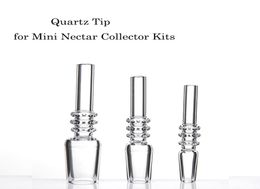 Astuce de quartz de 10 mm 14 mm 19 mm pour les mini-kits NC avec des clips Keck en plastique Quartz banger ongles quartz TIPS6366834