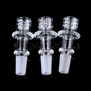 10mm 14mm Mannelijke Clear Top Nail Smeerig Accessoires Vlakke Top voor Hookahs Bangers Glazen Bongs Diamond Knot Quartz Enail GQB25